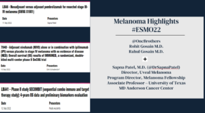 Melanoma ESMO 2022 Highlights with Dr. Sapna Patel - onc Brothers